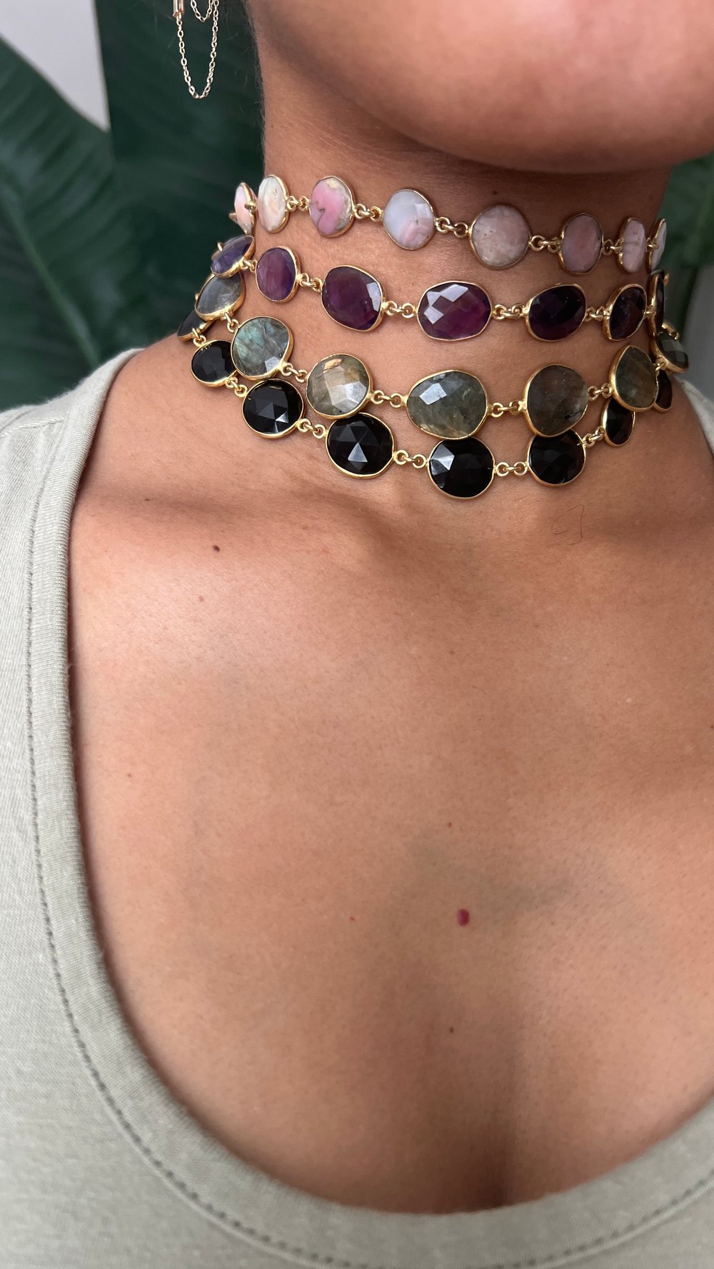 Image of COSMIC JOURNEY 2 :: Crystal Choker Necklace
