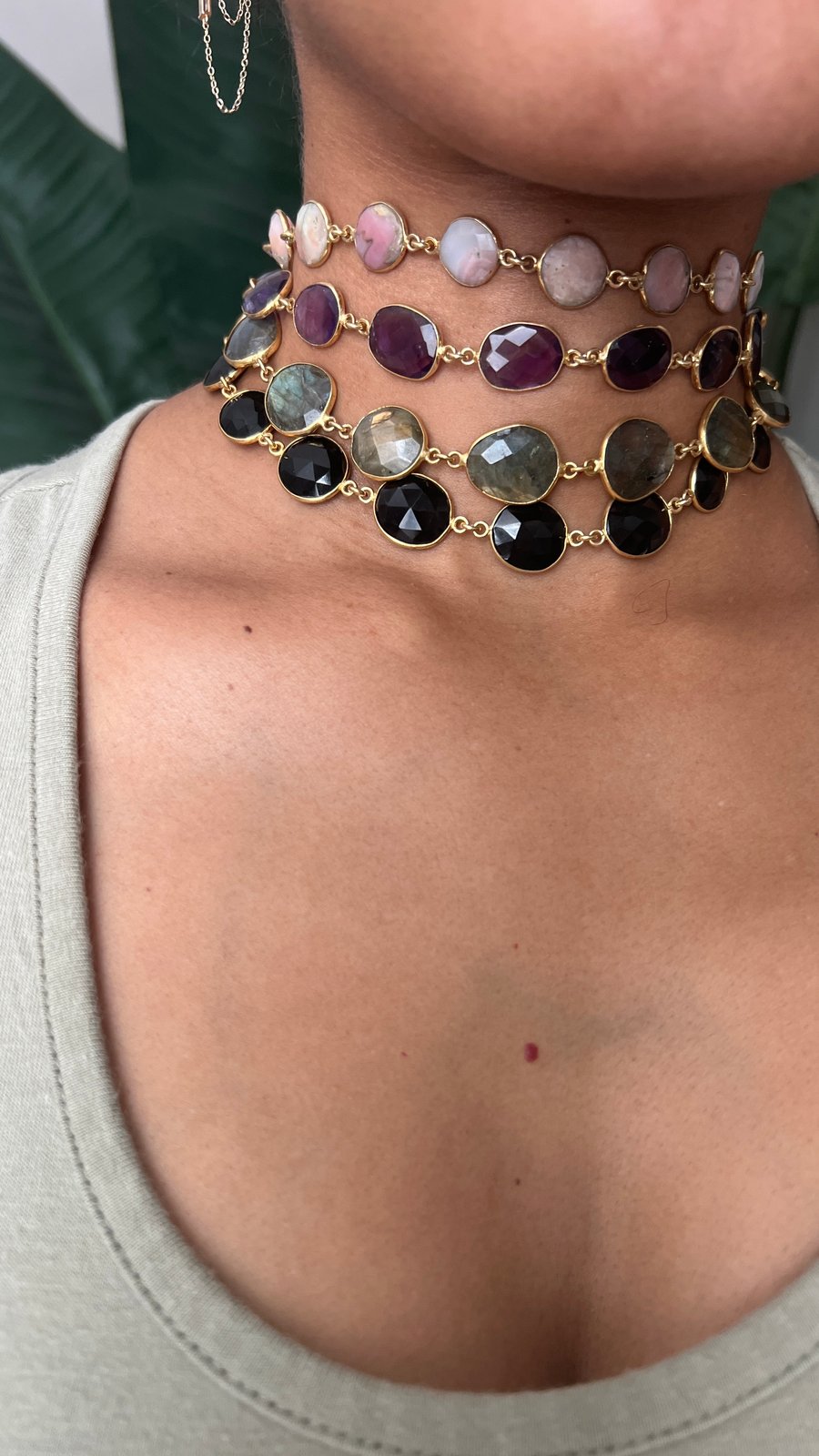 Image of COSMIC JOURNEY 2 :: Crystal Choker Necklace