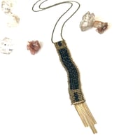 Image 1 of Elegant Darkness Tapestry Necklace