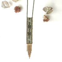 Image 4 of Pale Aquamarine and Spinel Tapestry Necklace