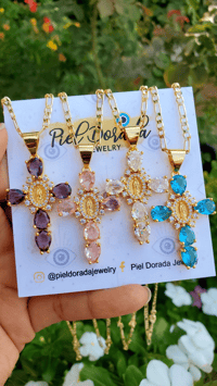 Virgencita Cross Necklaces 
