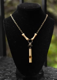 Image 2 of Coyote Toe Bone Self Defense Whistle Necklace
