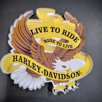 Live to Ride Eagle Acrylic Magnet