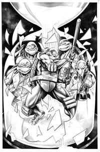 Image 1 of TEENAGE MUTANT NINJA TURTLE #147 - Original Cover Art!