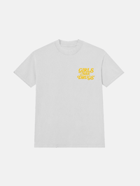 Image 2 of GIRLS ARE DRUGS® TEE - WHITE / YELLOW