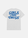 GIRLS ARE DRUGS® TEE - WHITE / ROYAL BLUE