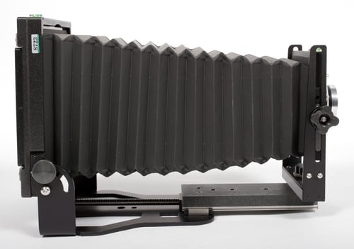Image of Intrepid MKIV BLACK 4X5 Camera w/ 90mm + 135mm Schneider Lenses + Holder + film