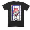 COLOUR STAINED GLASS WINDOW T SHIRT BLACK