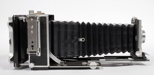 Image of Linhof Technika III 4X5 camera w/ 150mm + 250mm lenses + film + holders + MORE