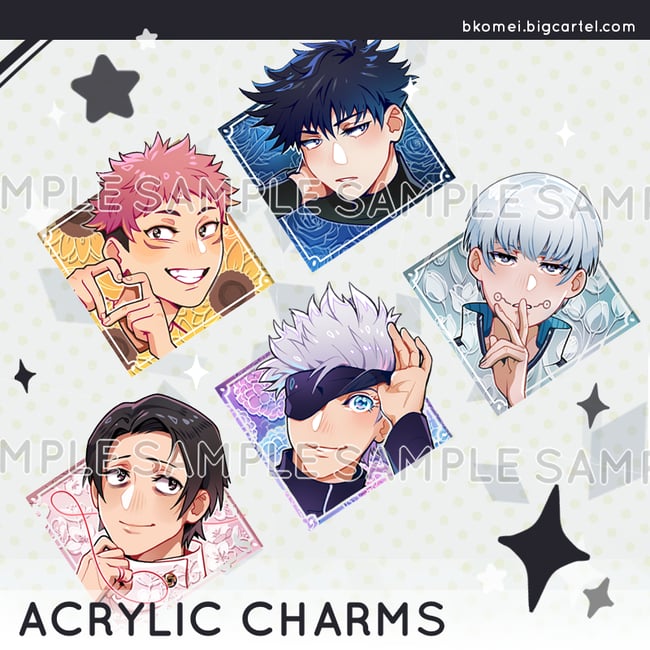 JJK Flower Boys 1.5" Acrylic Charm