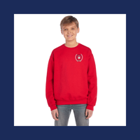 Image 1 of OKCS Pocket "Crest" NuBlend® Fleece Crew Sweater (PRE-ORDER)