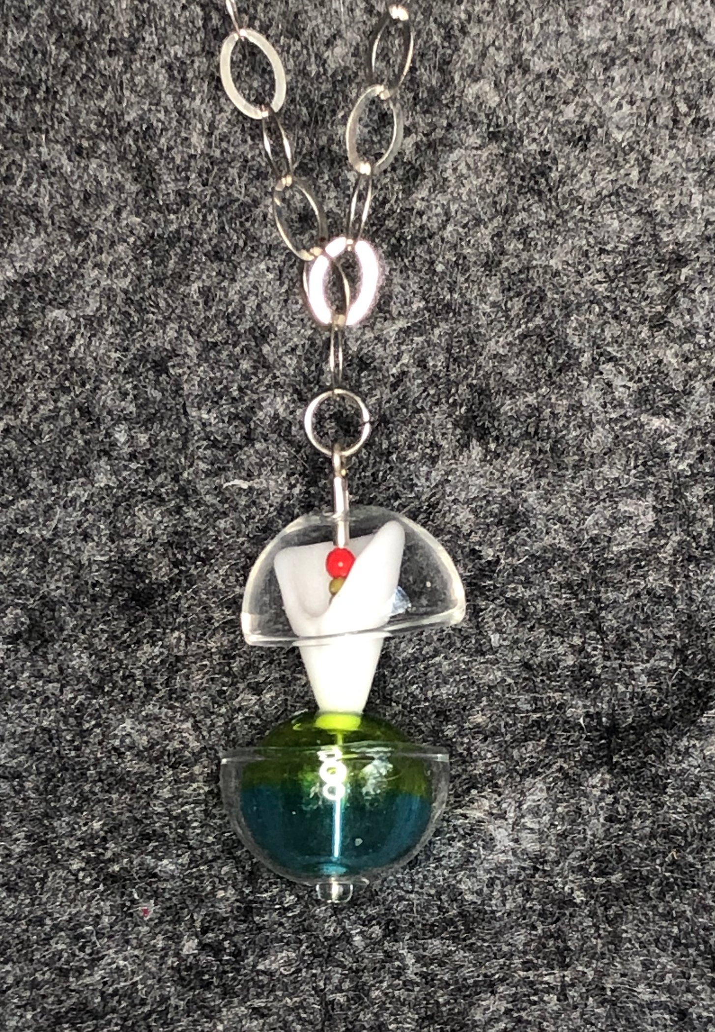 Image of Glass shapes pendent