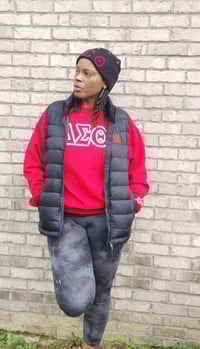 Image 5 of Lightweight Puffer Vest (RED and BLACK) 