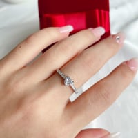 Image 5 of Mini heart silver ring 迷你爱心银戒