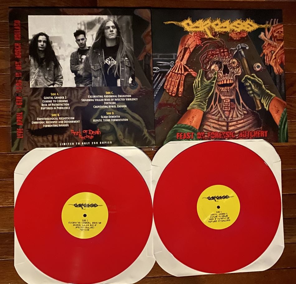 CARCASS - FEAST ON FORENSIC BUTCHERY 12" DOUBLE LP