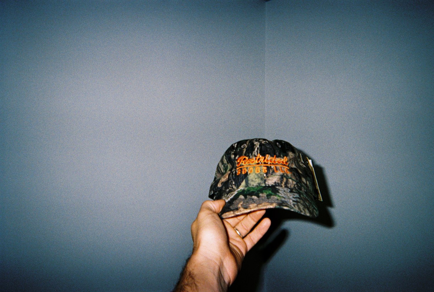 restricted goods camo hat