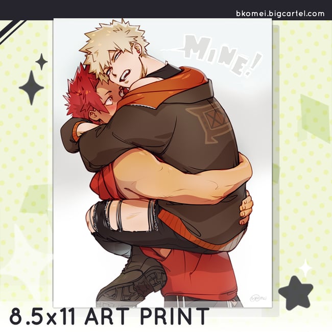 KiriBaku Mine!! - 8.5x11" Art Print