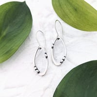 Image 1 of Dew Drop Leaf Earrings