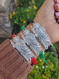 Silver Plated San Judas String Bracelets 