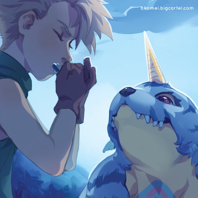 Digimon Matt & TK - 11x17" Art Print