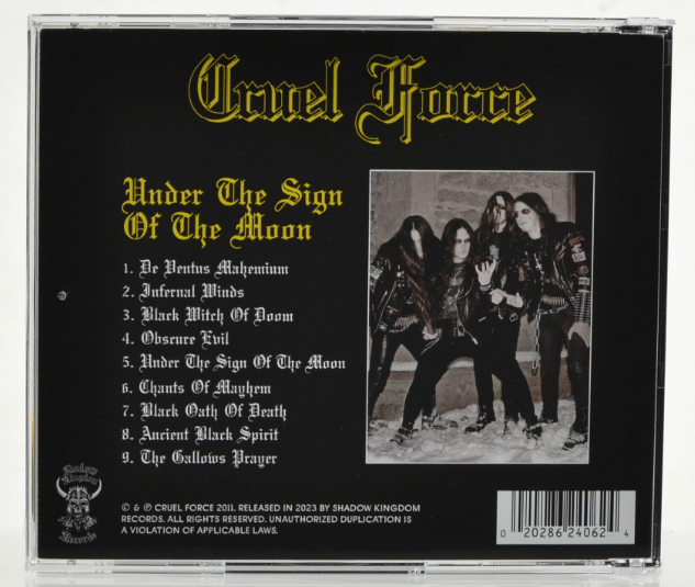 CRUEL FORCE - UNDER THE SIGN OF THE MOON CD