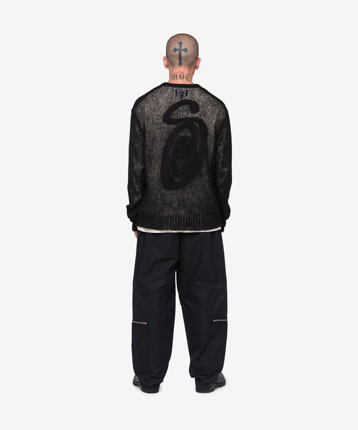 STUSSY_S LOOSE KNIT SWEATER :::BLACK::: | SILO