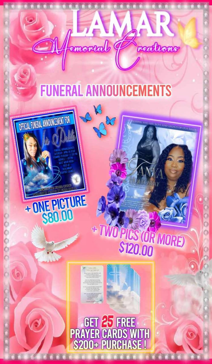 Funeral Announcement 