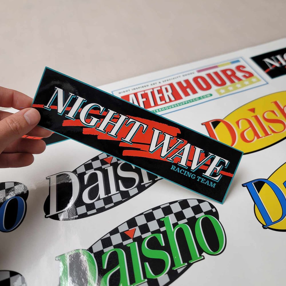 Night Wave Racing Team Sticker