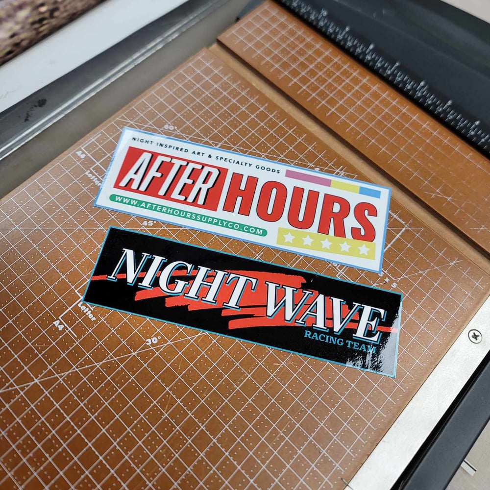 Night Wave Racing Team Sticker