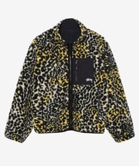 Image 1 of STUSSY_SHERPA REVERSIBLE JACKET :::YELLOW LEOPARD:::