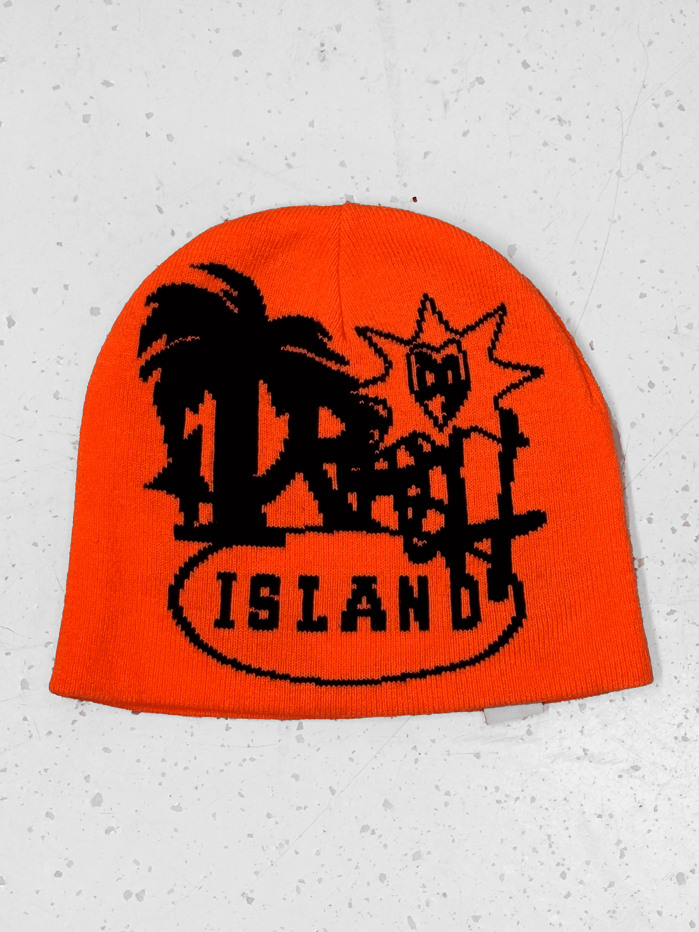 Trash Island Orange Beanie 