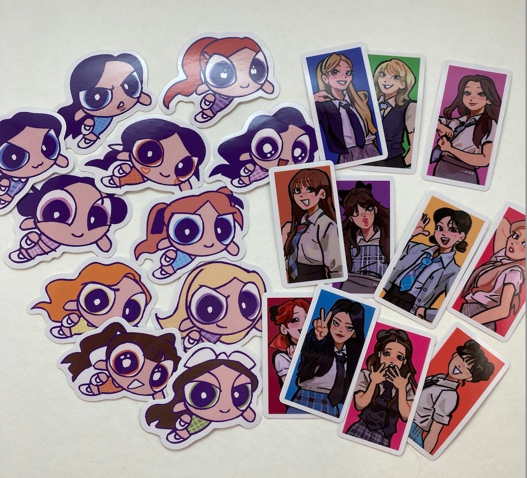 LOONA Assorted Vinyl Stickers | flapjastic's online store