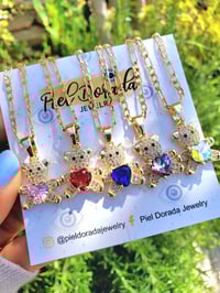 Heart Teddy Bear Necklace 