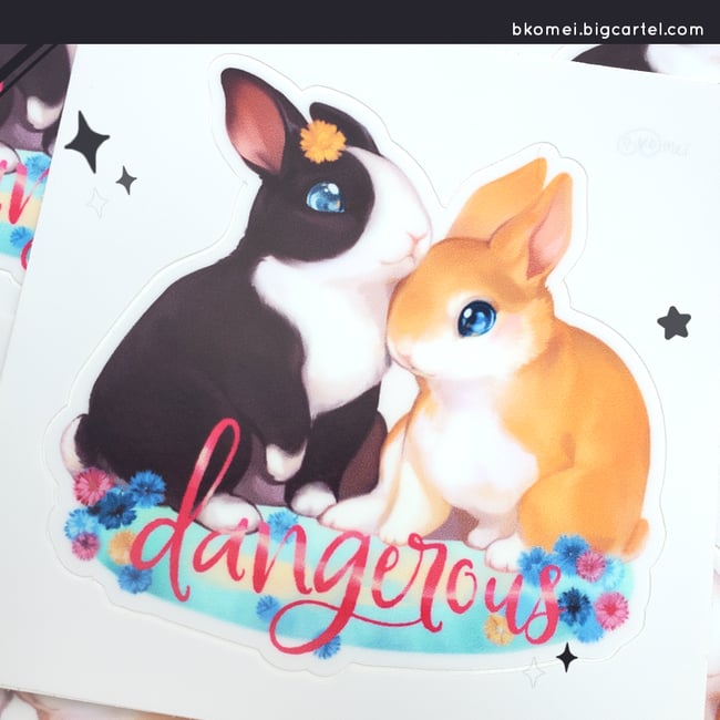 Bunny Rabbit Kiss-cut Stickers