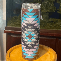 Image of Glitter Pendleton 30oz Stainless Steel Tumbler 