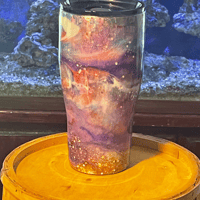 Image of Foils & Inks Purples 30oz Stainless Steel Tumbler 