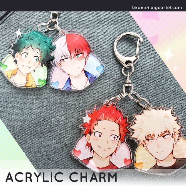 BNHA // MHA Shipping 1.5" Charms