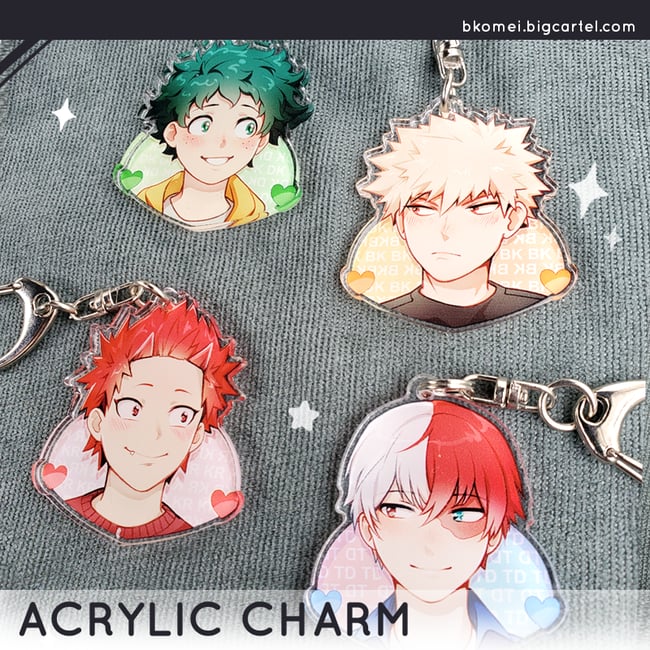 BNHA // MHA Shipping 1.5" Charms