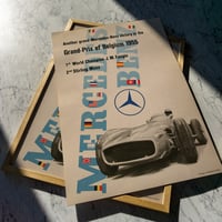 Image 1 of Grand Prix of Belgium - Mercedes-Benz | Henk Claasen - 1955 | Event Poster | Vintage Poster