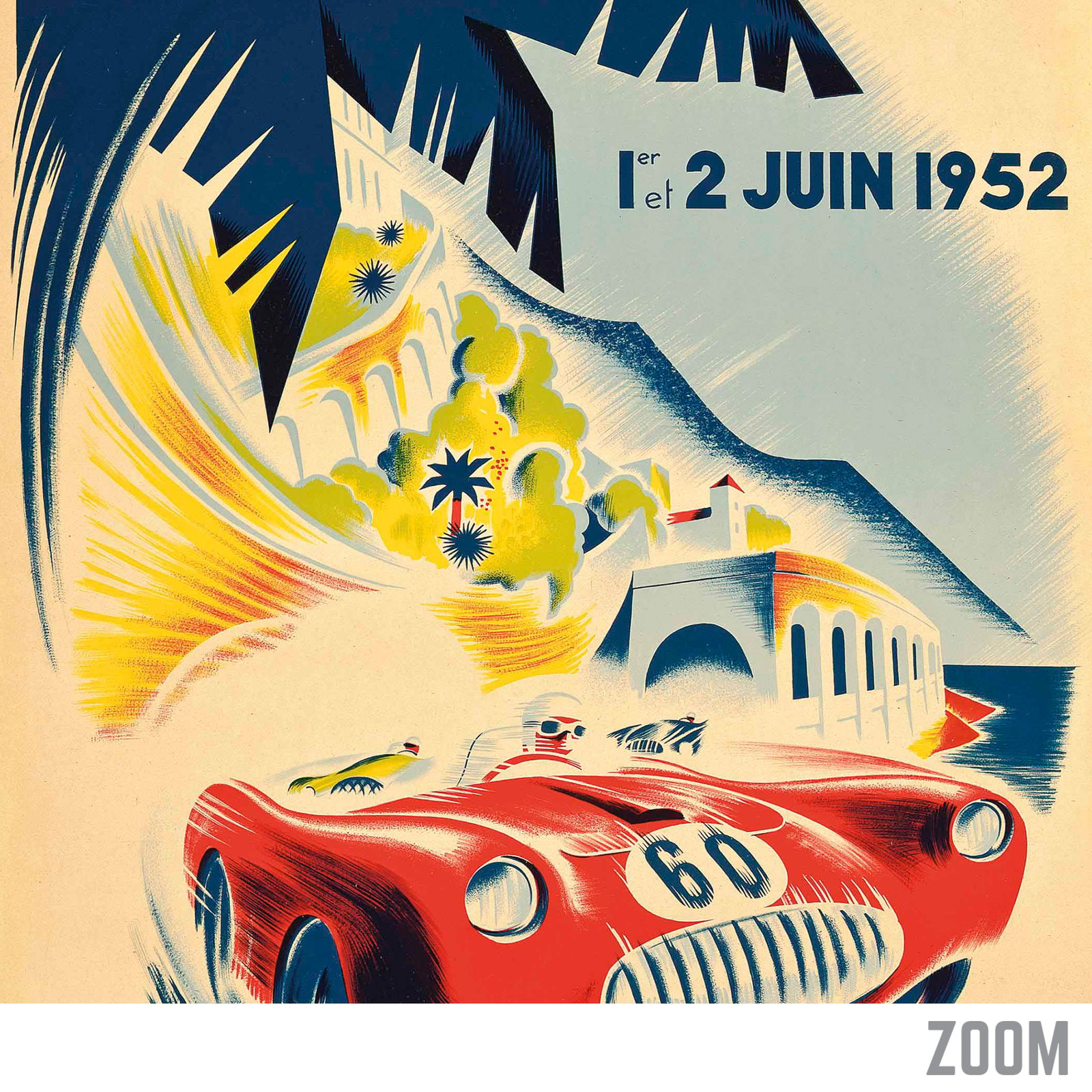 Monaco Grand Prix | Bernard Minne - 1952 | Event Poster | Vintage