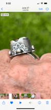 Faceted Citrine 10.3 ct, Sterling Chunky Ring OOAK