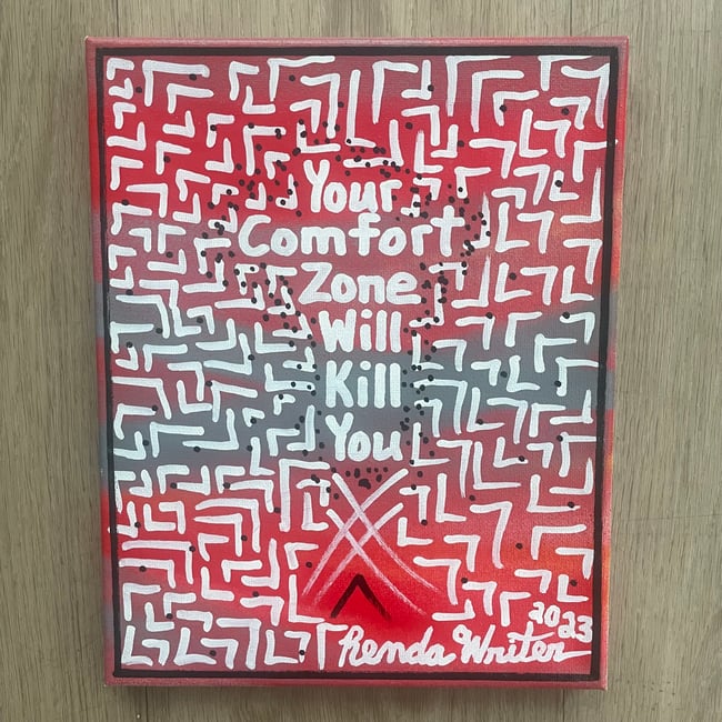 8” x 10” ✍🏻 Your Comfort Zone Will Kill You