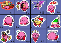 Kirby stickers