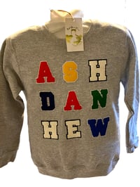 Varsity sweatshirt (colorful letters)*