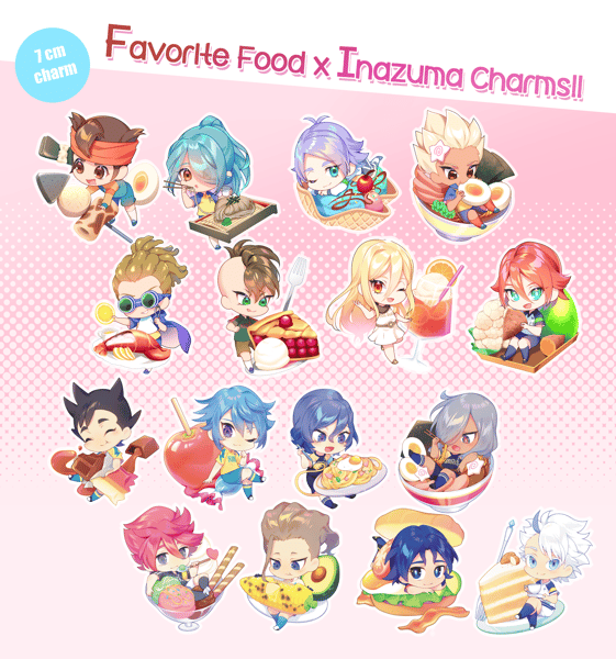 Image of 「PRE-ORDER」Inazuma ♥ Favorite Food Charms