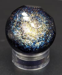 Image 1 of Faceted Dichro Swirl Slurper Marble