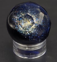 Image 3 of Faceted Dichro Swirl Slurper Marble