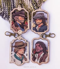 Image 1 of Arthur Portrait / RDR2 / Wood Charm