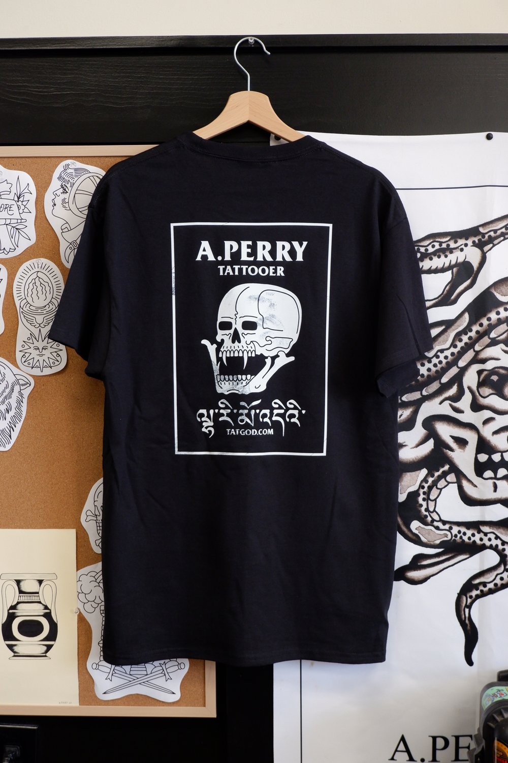 A.PERRY TIBETAN "GOD OF TATTOOING" SHIRT
