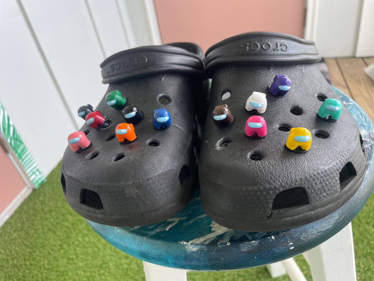 Among Us Jibbitz Croc Charm Hand painted Shoe Charm Cute Gift